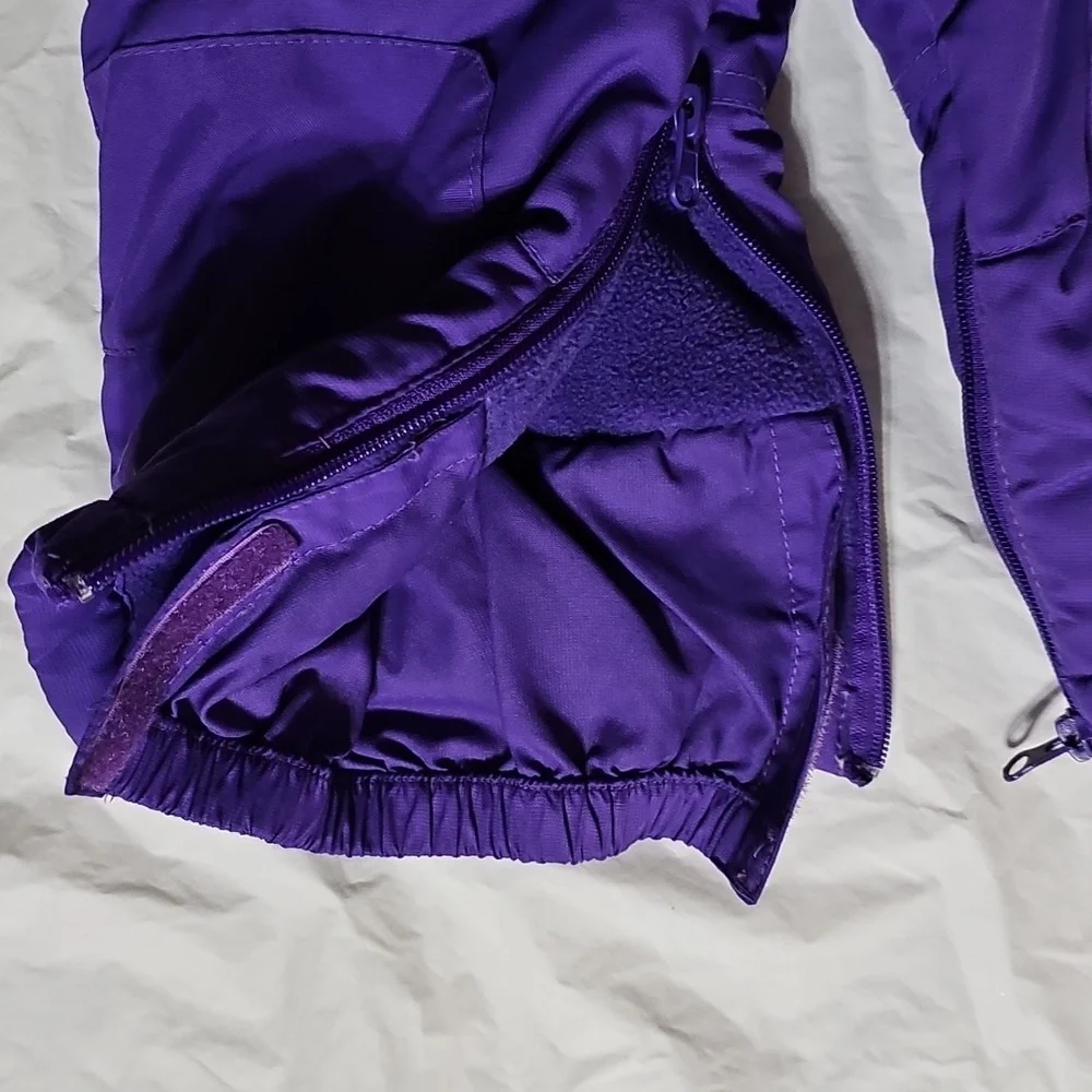 The Children's Place Baby 12 Months Purple Thermolite Bib Snowsuit Used